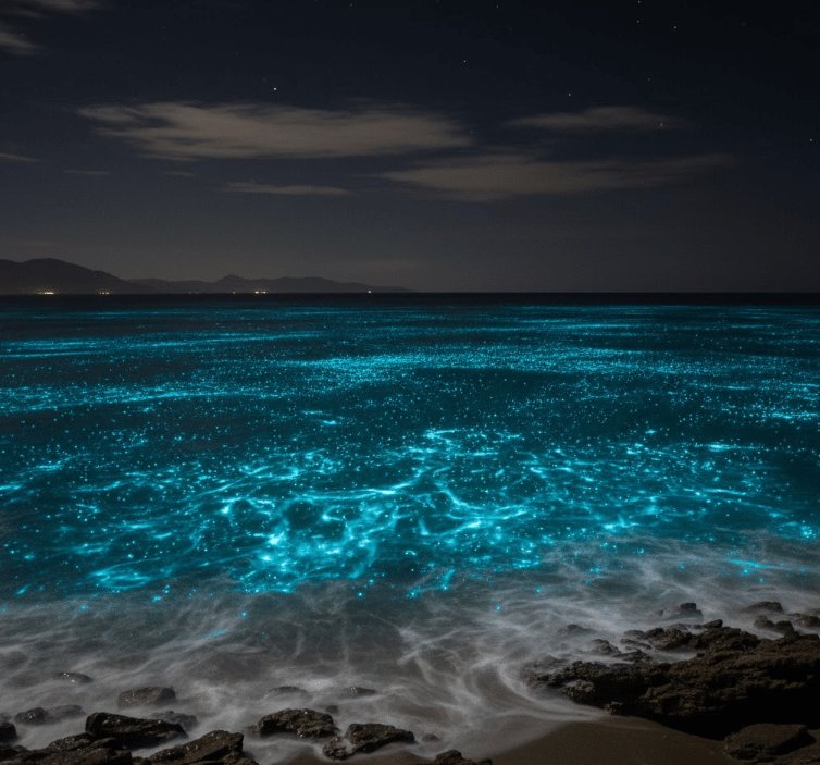 The Ocean That Glows at Night